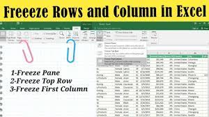 How To Freeze Rows And Columns In Excel