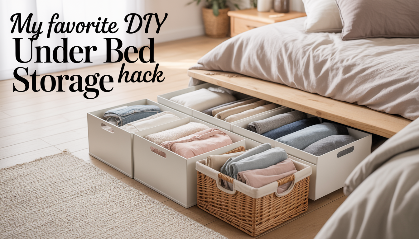 My Favorite DIY Under Bed Storage Hack